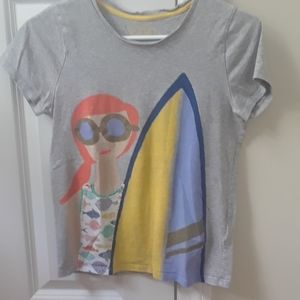 Mini Boden surfer girl tshirt